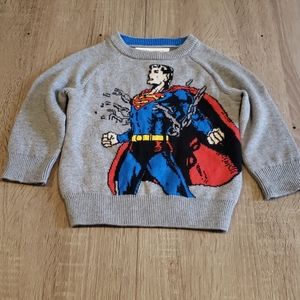 BabyGap + Junk Food Superman Grey Sweater